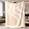 2026 Latest Flannel Blanket Morandi Color Blanket Abstract Botanical Graffiti Throw In Pastel, Modern Scandinavian Sofa Couch Bedspread AllSeason Soft