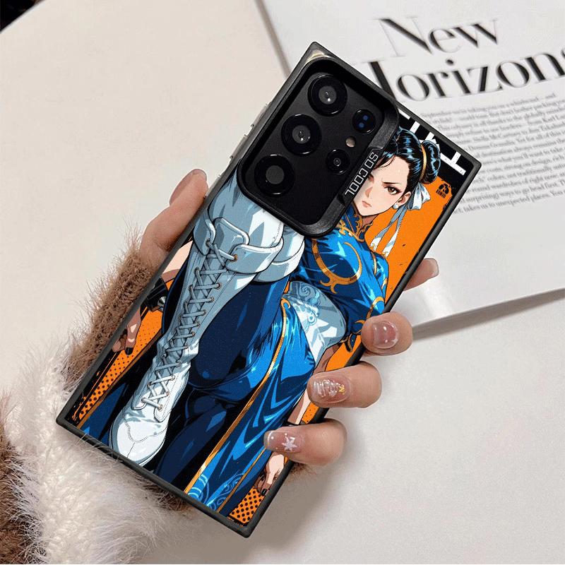 ChunLi S-Street F-FighterS Shockproof Phone Case for Samsung Galaxy S26 Edge S25 Ultra S24 FE S23 Plus S21 Cover Anti Fall Funda