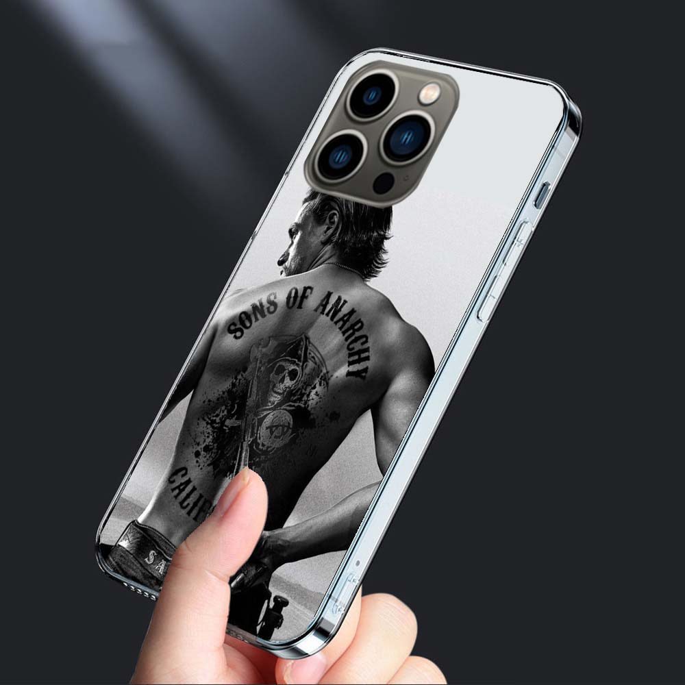 

Чехол для телефона Сыны Анархии Для Iphone 16E 15 Pro 14 Plus 17Air 16 17 Pro Max 12 13 Mini X XS XR 7 8 SE2020 Capa Милый чехол ТПУ C iPhone 12 Mini