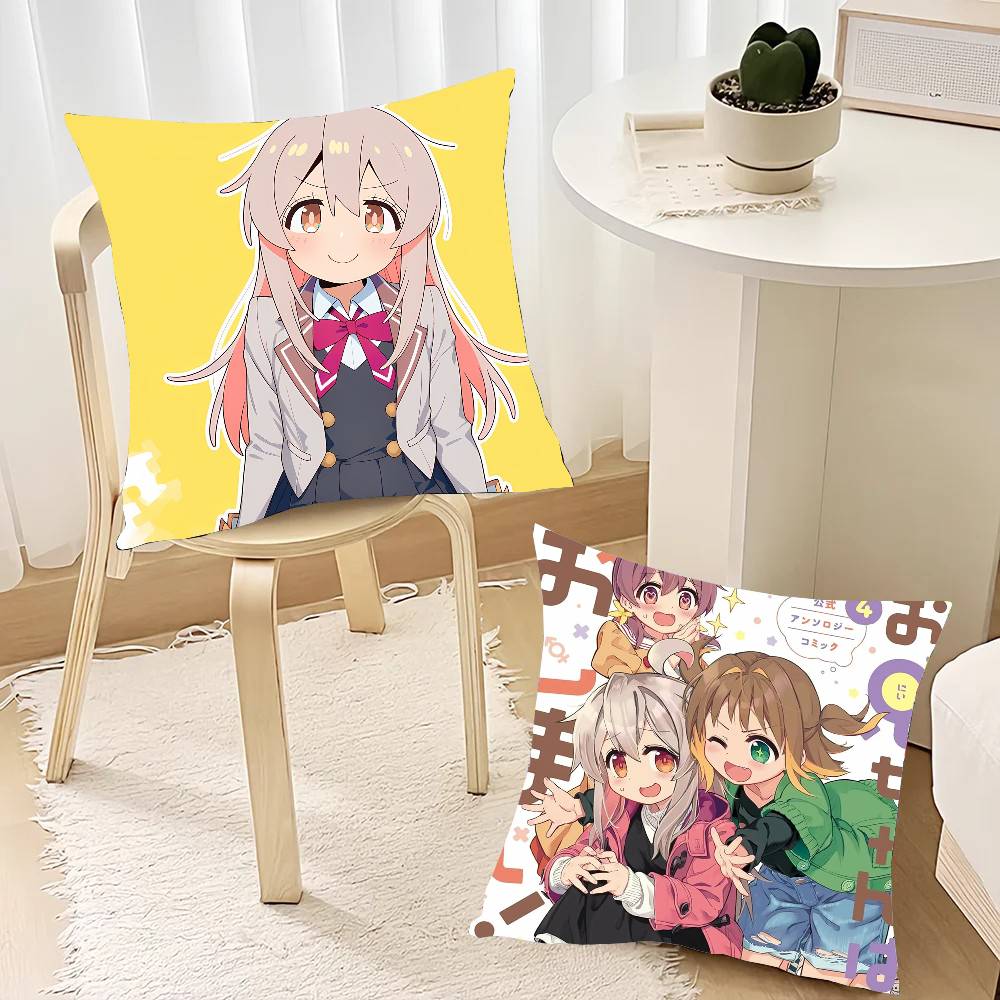 Anime O-Onimai Pillow Case Home Decor Throw For Sofa Bed Car Room Decor Gift Idea