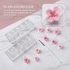 3D Lily & Hibiscus Relief Stamper for UV Gel/Resin, Reusable Nail Art Press Tool for DIY Manicure