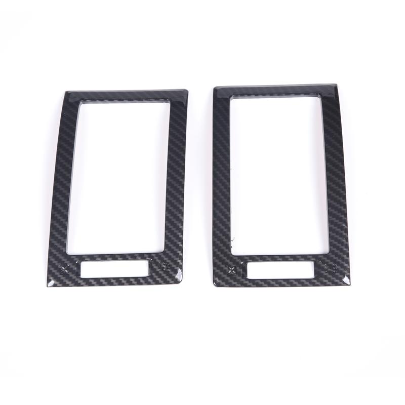 For Toyota Tundra 2004-2013 ABS Carbon Fiber Car Central Control Co-Pilot Air Outlet Frame Decoration Sticker Car Accessories