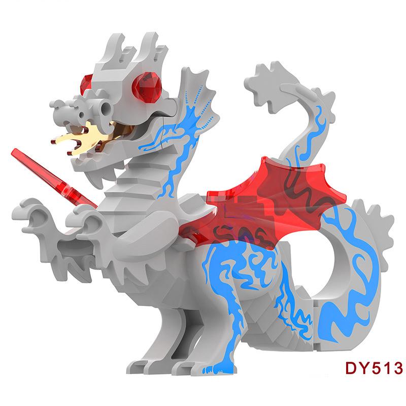 City Zoo Farm Building Blocks Model Character Accessories Animal Giraffe Elephant Elephant Wolf Dolphin Mini Brick Toy Gift X052