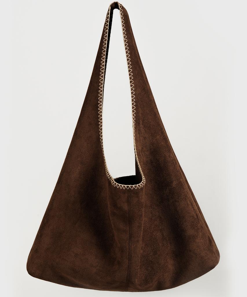 Smithw Suede Breeze Bag (Dark Brown)