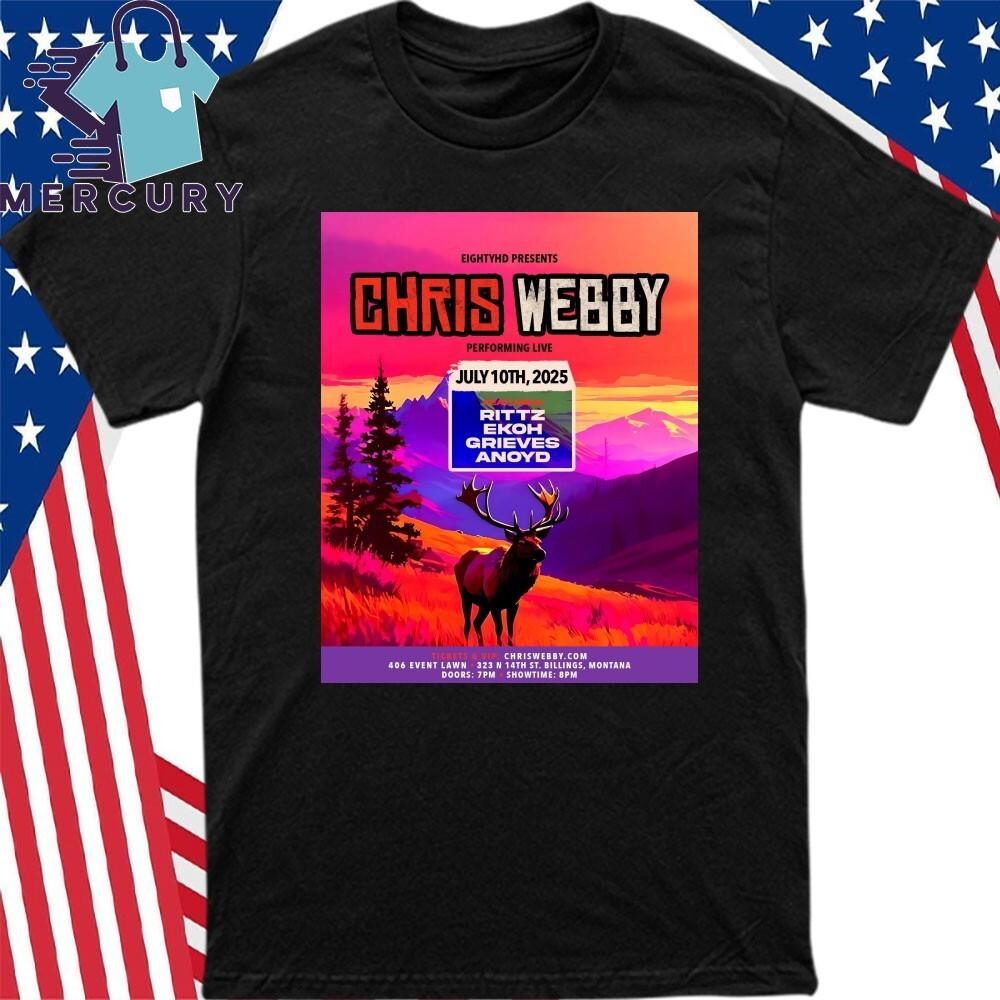 Chris Webby Grieves July 10th 2025 Billings MT Poster Shirt Unisex T-Shirt XXXXL