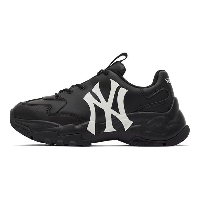 MLB Big Ball Chunky Abrasion Resistant Height Increasing Abrasion Resistant Height Increasing Low top Chunky Sneakers 3ASHC101N-50BKL(Team40SBOX)
