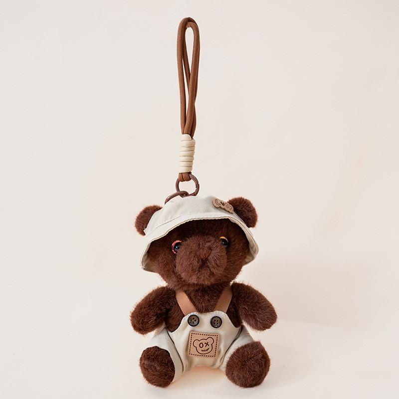 Bear The In Clothes Plush Toy With Hanging Loop Girls Gift School Bag Accessory