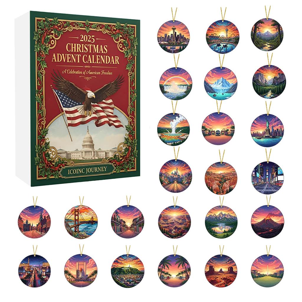 2D Flat Hanging Acrylic Christmas Tree Decoration Pendant