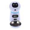 Automatischer Futterspender für Haustiere, Roboterform, für Katzen und Hunde, Futterspender mit Schüssel