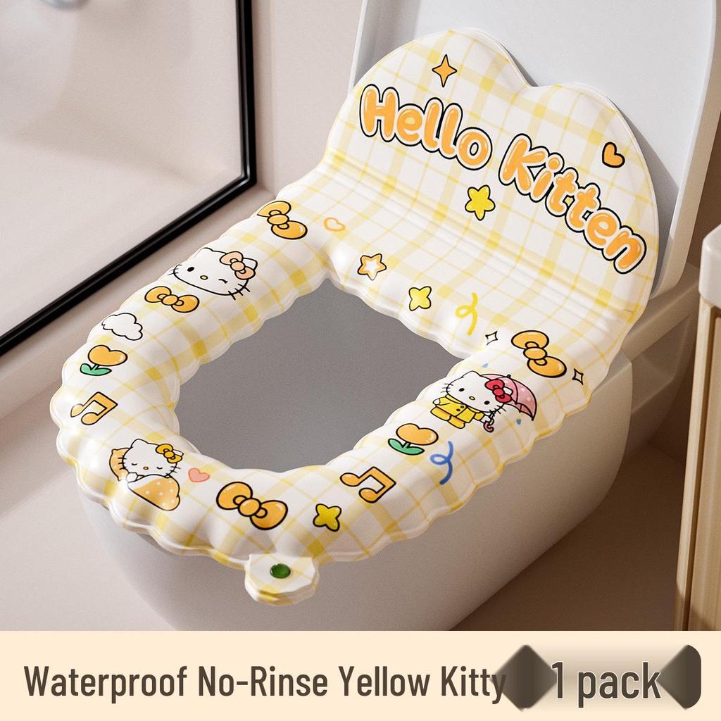 EVA Scented Waterproof Toilet Seat Cushion - Wash-Free Universal Cover for All Seasons