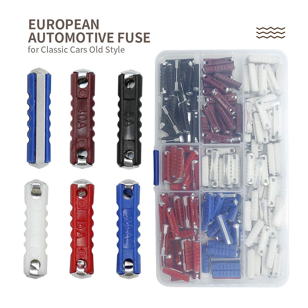 Car Fuses Torpedo Type An For Classic Cars Old Style 5A 8A 16A 25A 40A (200Pcs)