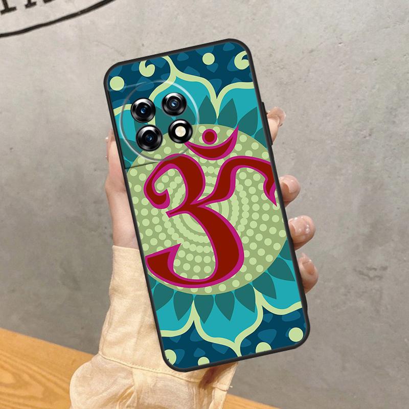 Aum Om Namaste Symbol Zen Yoga Case For OnePlus 15 15R 12 12R 13T 13R 13 11 10 10R 10T 8T Nord 5 CE 2 3 4 Lite N20 N30 Cover