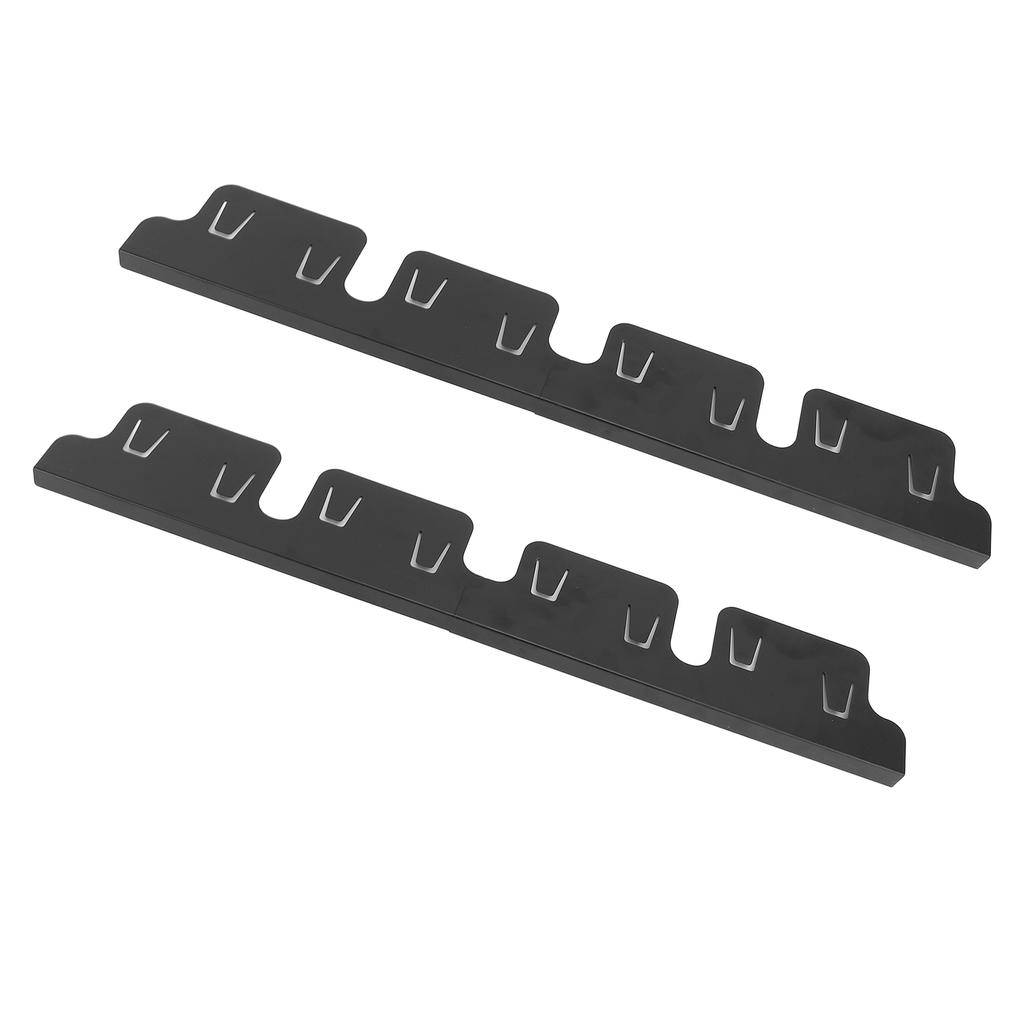 2 Paar Herd-Arbeitsplatten-Spaltabdeckungen Schwarze Farbe 35x10CM Verstellbarer Herdspalt-Schutz für Küche