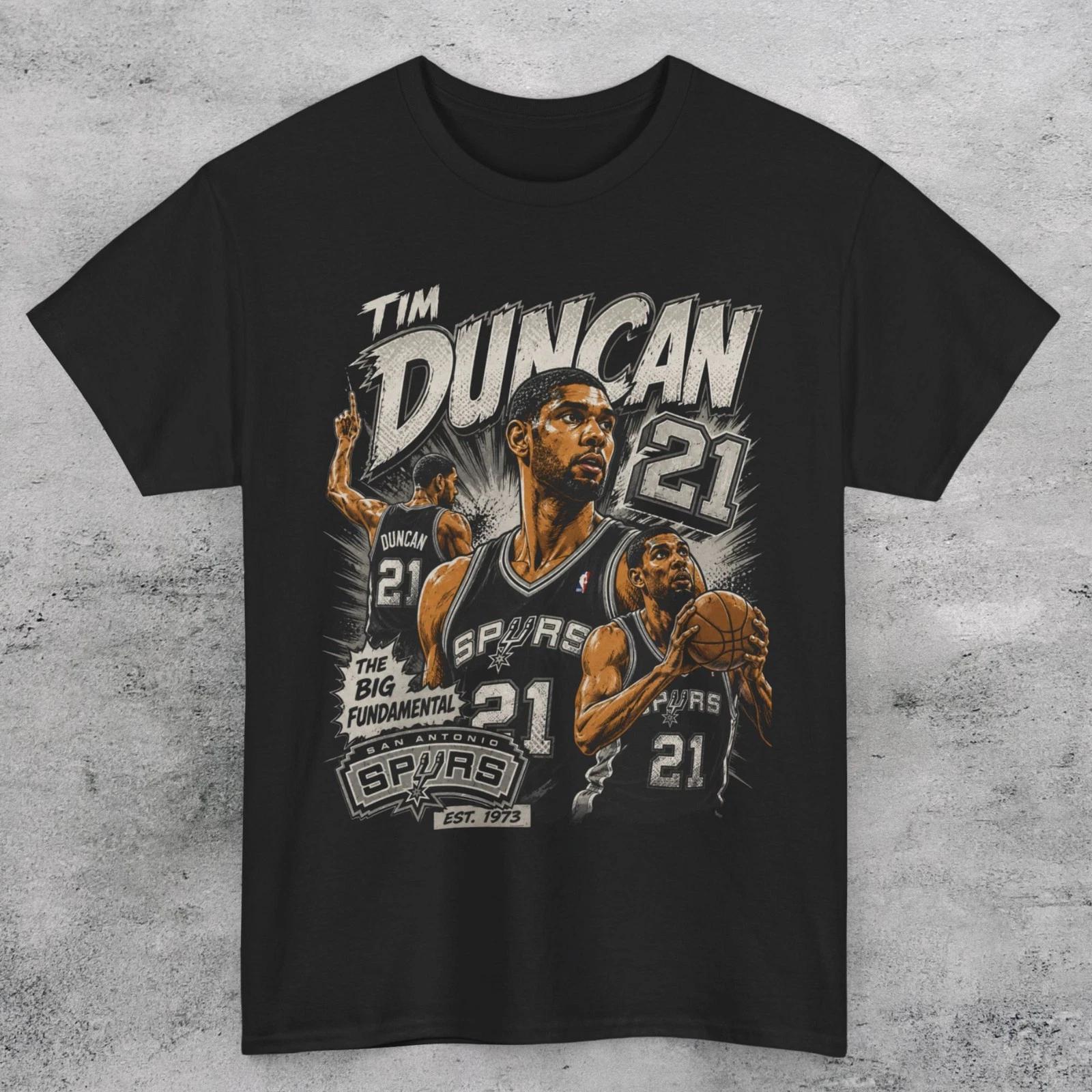 TIM DUNCAN SPURS Unisex T Shirt S