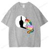 Funny Unicorn Middle Finger Printed TShirts Women Unisex Short Sleeve Cotton 100 Round Neck Tee Shirt Casual Summer Tops