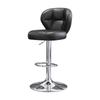 HeightAdjustable Bar Stool Ergonomic Upholstered with Backrest HighResilience Seating for