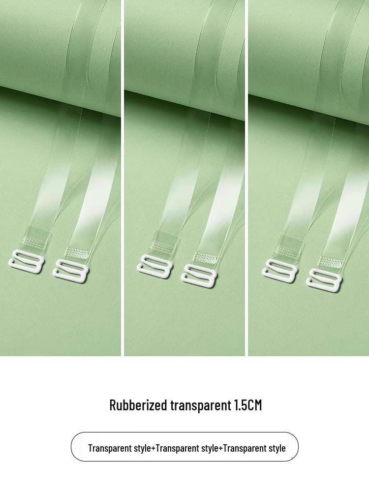 

Invisible Seamless Matte Bandeau with Transparent Non-Slip Straps and Extended Bra Cup One Size