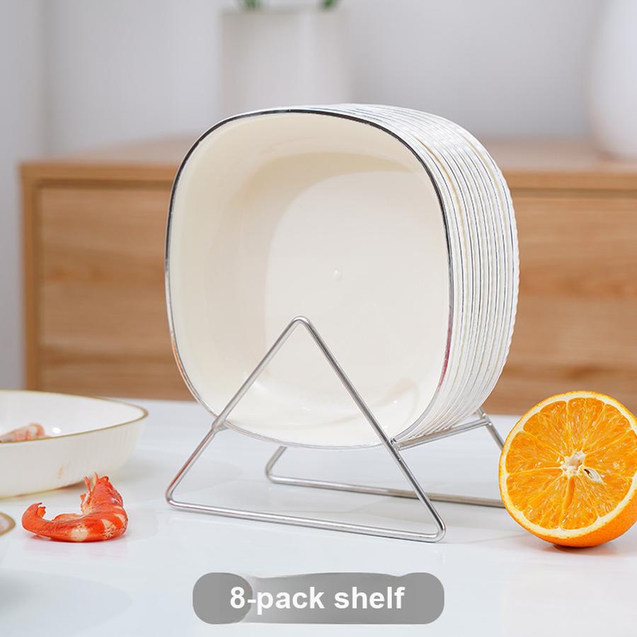 

Tabletop Snack & Food Storage Organizer Dish - Waste Collection Tray, Fruit Separator Plates 16*16*3cm срібний