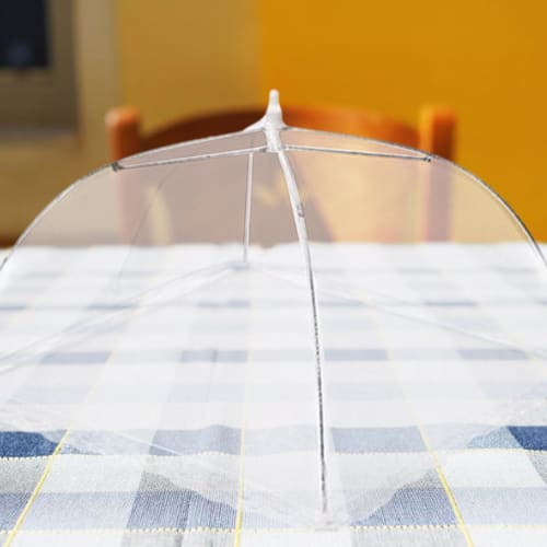 Foldable Dining Table Cover, Mosquito Net, Fly Net, Easy Storage, Breathable, Dustproof, Convenient, Durable, Food Protection, Kitchen Umbrella, Mesh