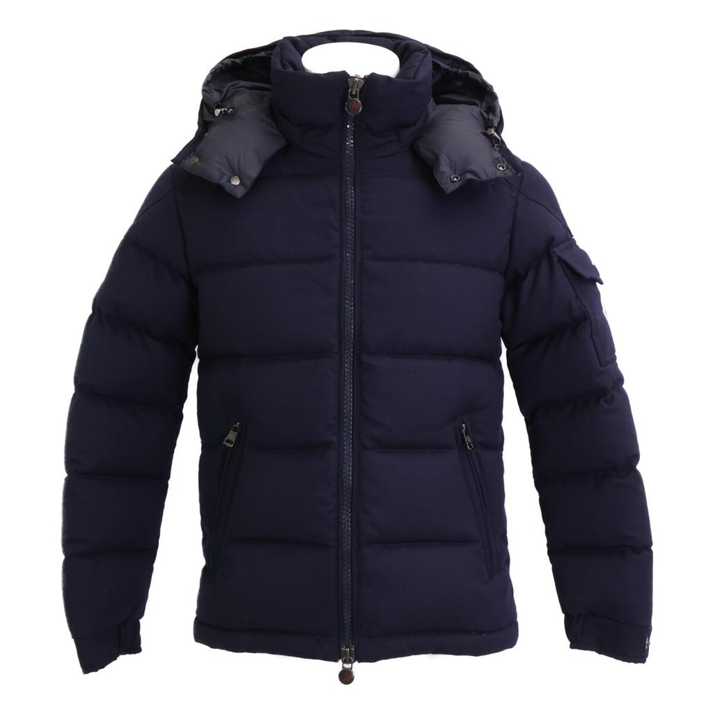 Moncler MONTGENEVRE Montgenevre Wool Down Jacket 0 NavyUsed