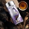 Portable Chinese Style Vacuum Cup 240ML Peacock Pattern Insulated Cup High Capacity Insulation or Cooling Thermal Water Bottle