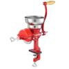 Manual Grain Mill with Low Hopper, Hand-Crank Corn Grinder, Heavy Duty Cast Iron Wheat Grinding Mill with Stable Table Clamp & Dust Cover for Grains