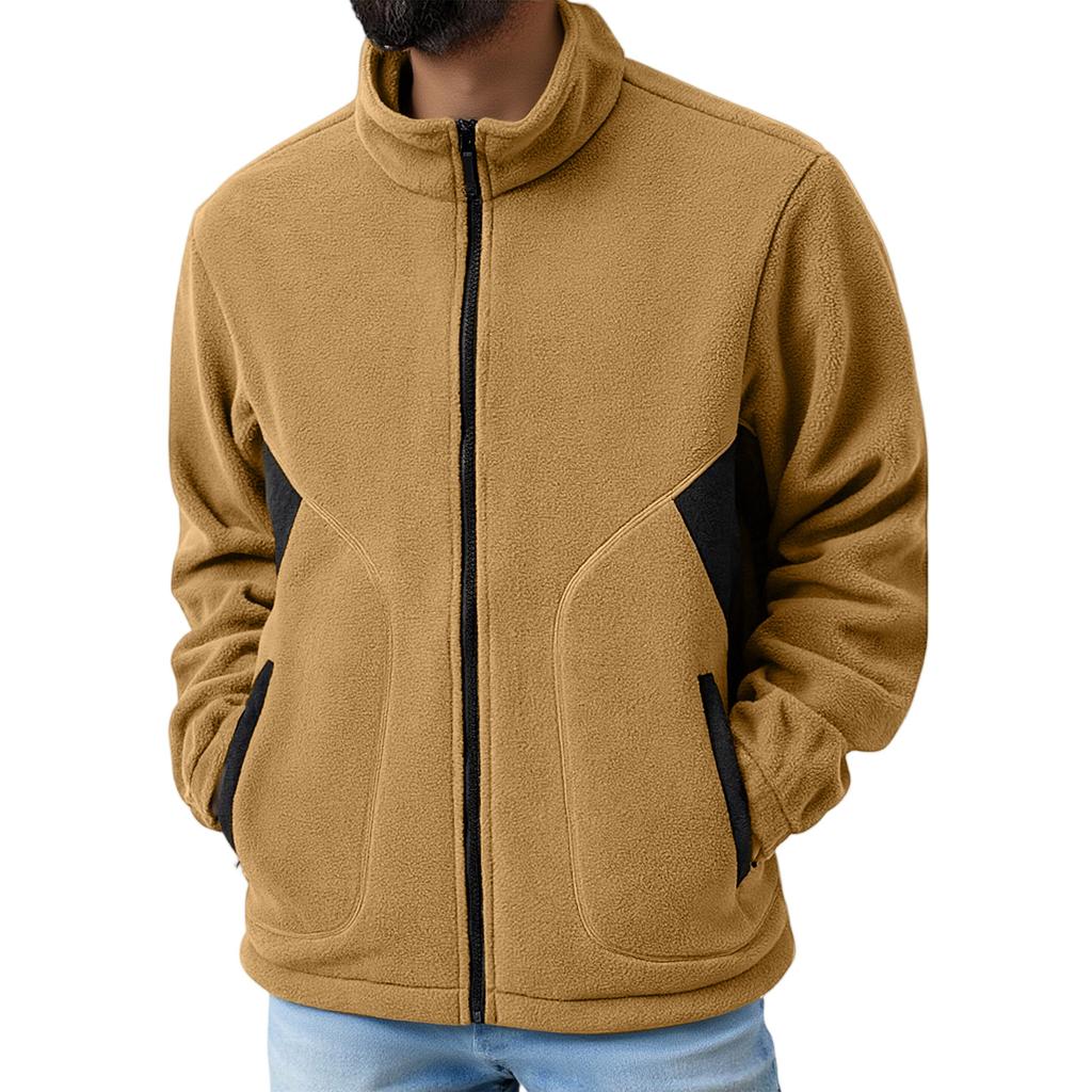 Men's Fleece Collection  Jacket  Coat  Composite Fleece  Keep Warm  Fashion  Outdoor