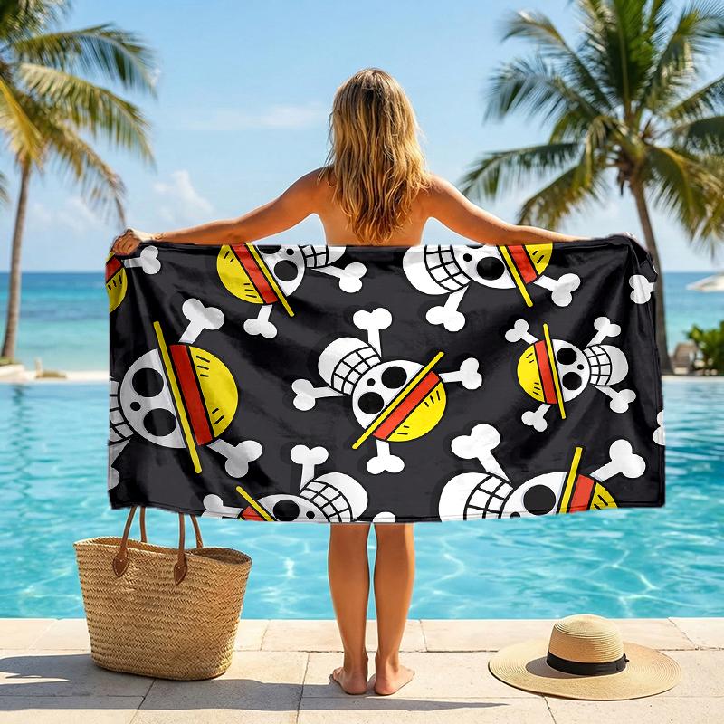 One Piece Fashion Beach Towel: Ideal for Summer Adventures Soft, absorbent and quick drying suitable for swimming and bathing