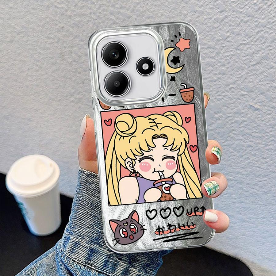 

Lovely Sailors Moons Cute Soft Cover Case for Xiaomi Redmi Note 11 12 Pro 14S 13 14 Pro Plus 11S 12S Redmi Note 14 Pro 5G (Global)