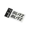 BLITZ Logo Sticker, 100mm Wide, METAL (2 Pieces) 13559