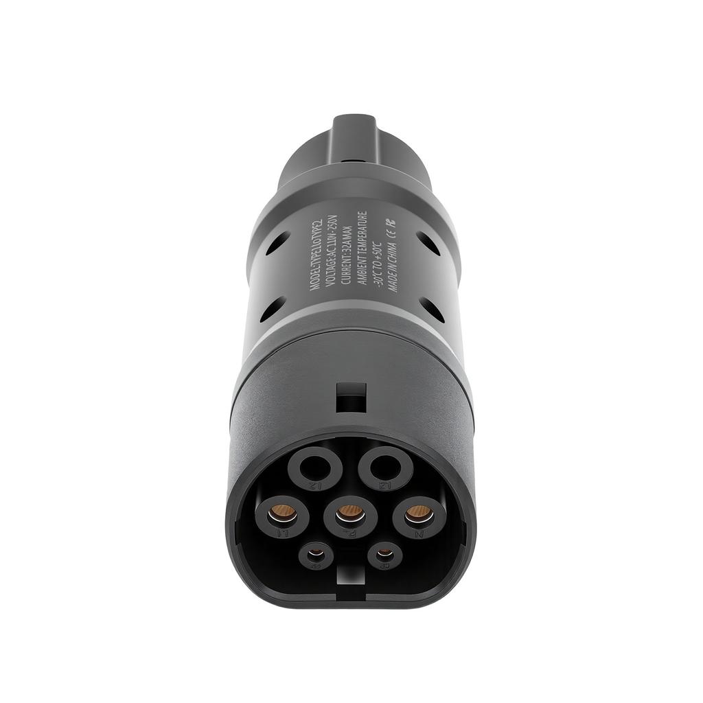 Type 1 to Type 2 Electric Vehicle Charging Adapter 32A J1772