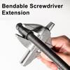 1/2 Inch Flexible Shaft Extension Bendable Soft Connecting Rod Torque Socket Ratchet Extender Car Repair Screwdriver Extension