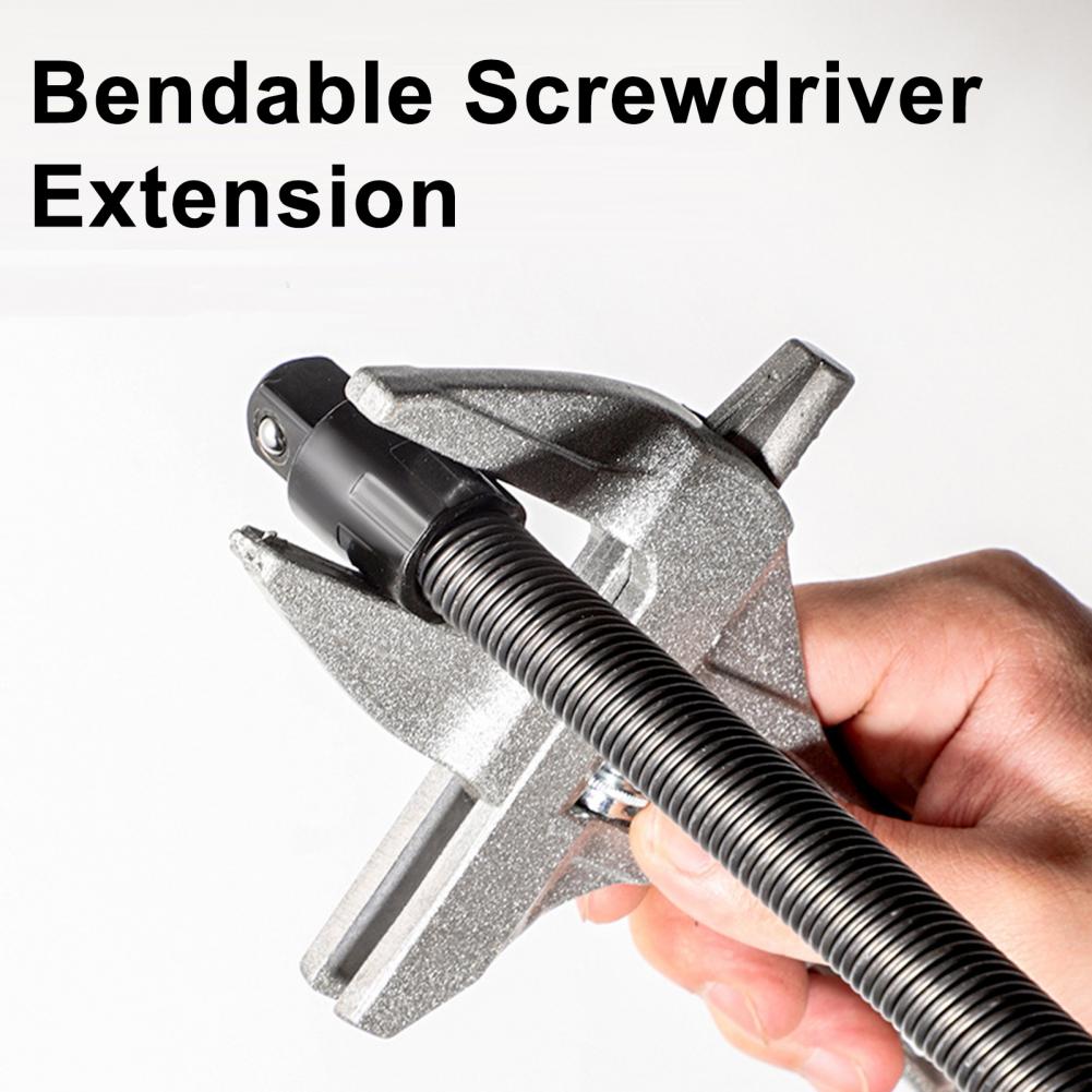 1/2 Inch Flexible Shaft Extension Bendable Soft Connecting Rod Torque Socket Ratchet Extender Car Repair Screwdriver Extension
