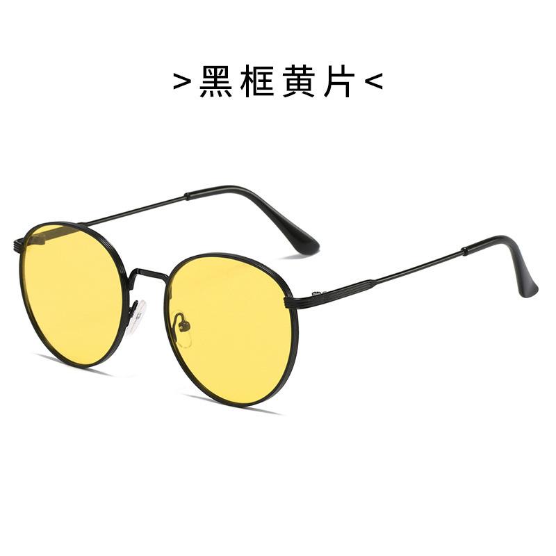 Retro High Quality Metal Round Sunglasses Women Luxury Brand Designer Small Frame Alloy Glasses Men Classic Mujer