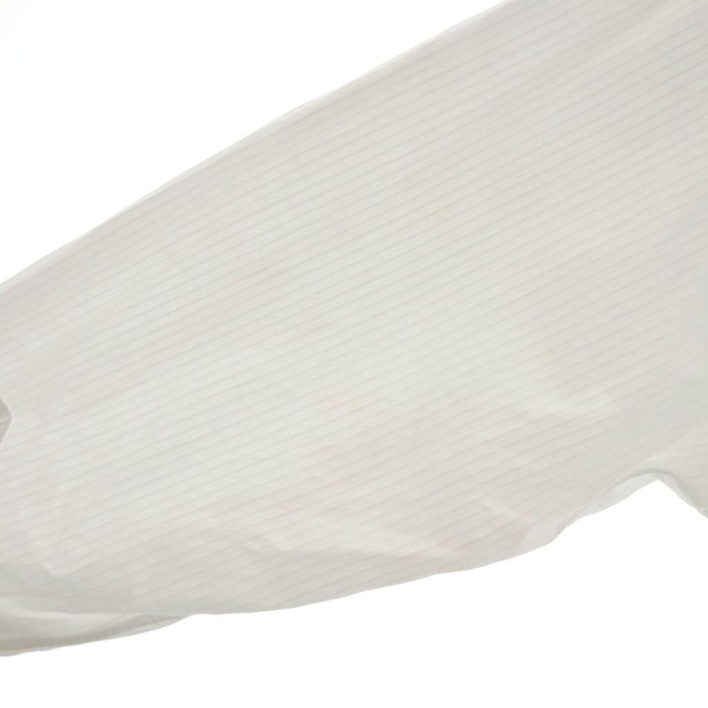 LANVIN made in Japan Striped Pattern Long sleeve shirt 41-80 White Men's Used