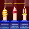 Q Point Thorn Set: Erotic Couples' Condoms with Large Particles, 2pcs/pack