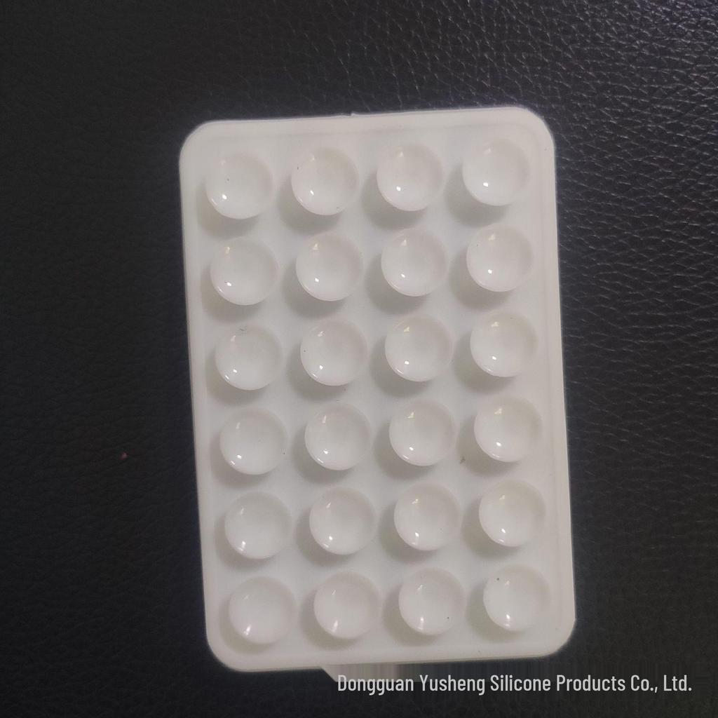 Square 24-Hole Thickened Silicone Phone Holder Suction Cup Sticker