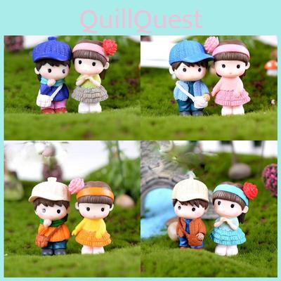 Adorable Mini Couple Figurines For Charming Fairy Garden Or Dollhouse Decor