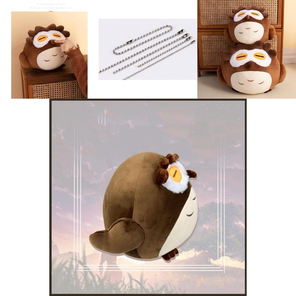 Genshin Impact Diluc Ragnvindr Owl Plush Toy Game Animal Stuffed Doll Kids Gift