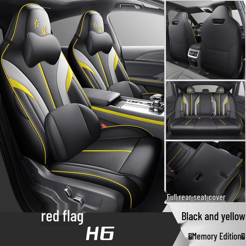 Hongqi H6 All-Season Breathable Leather Seat Cover - Full Coverage Cushion for New Car