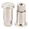 2Pcs RC Car Front Wheel Metal Axle Shortened for WPL D12 Spare Parts Modification Accessories