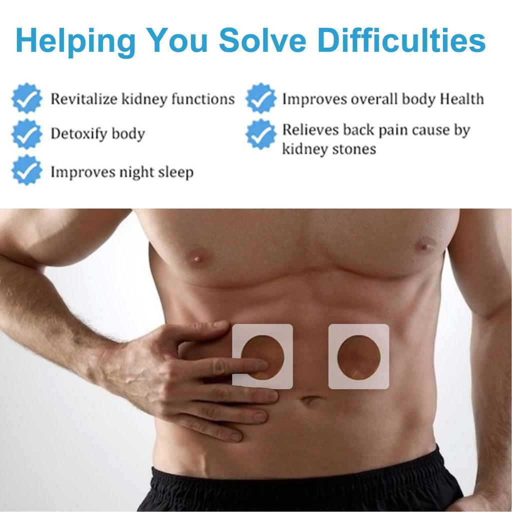 40 Counts Kidney Function Support Patch Reduce Soreness Ease Fatigue Man Kidney Care Patch