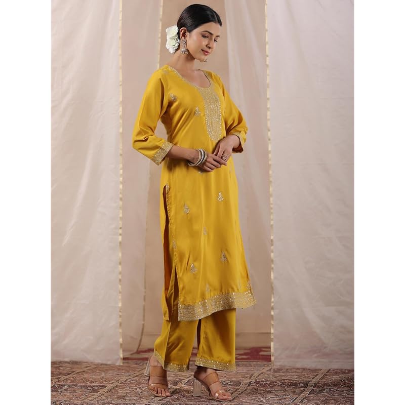 Ishin Women` Fuchsia Zari Work Ethnic