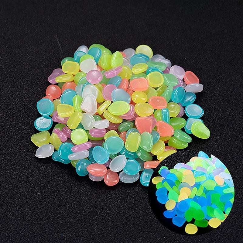 1000pcs Luminous Rock, Stone Luminous Dark Garden Pebbles, Sidewalk Fish Tank Decoration, Aquariums, Fish Tanks loom