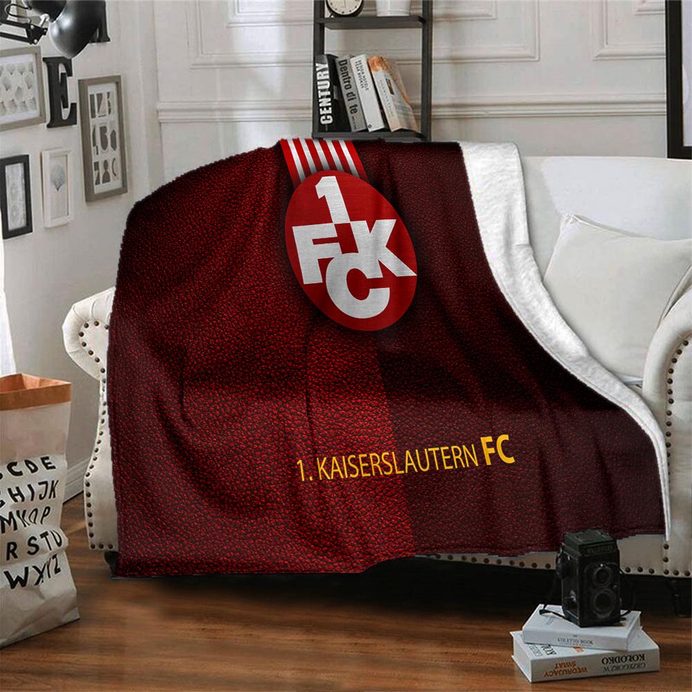 Kaisers-lautern Football Club Flannel Blanket, Soft Polyester, Modern Design, All-Season for Camping, Travel, Gifts for holidays or birthdays