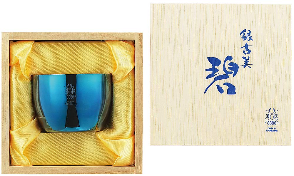 

Antique Silver Sake Cup Blue AO-01 синий