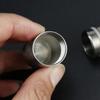 Key Ring Stainless Steel Travel Pill Case Medicine Pill Box Capsules Organizer Granule Storage Box