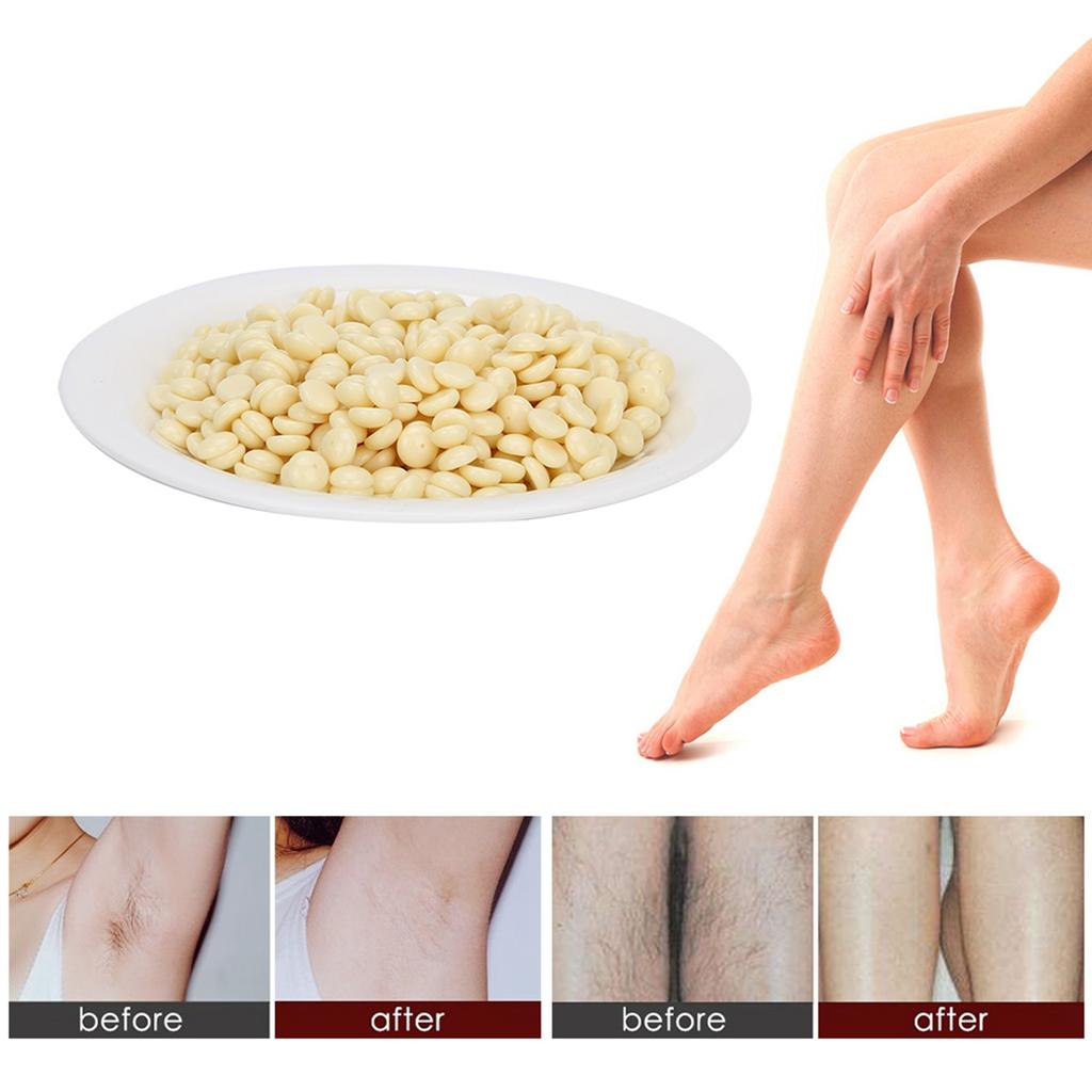 500g Hair Removal Wax Bean Body Hair Removal Wax Bean for Face Leg ArmpitMilk White