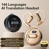 144 Sprachen Übersetzer Kopfhörer Ai Echtzeit Bluetooth Ohrhörer Hängende Drahtlose Kopfhörer Für Reisen Geschäft Sport Headset