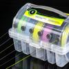 Fishing Tackle Box 6 Compartments Fishing Accessories Line Hook Storage Case Double Sided Fishing Tool Organizers Box